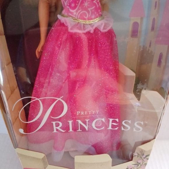 Sold Mattel Barbie Pretty Princess 2001 Boxed Long Hair Pink Barbiecore Dress - Picture 9 of 16